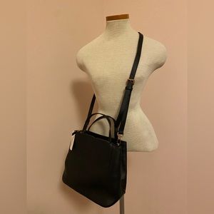 Elegant black crossbody bag